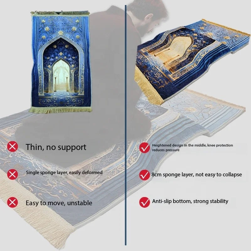 Ergonomic Anti-Pain Prayer Mat - (Knee Pillow)